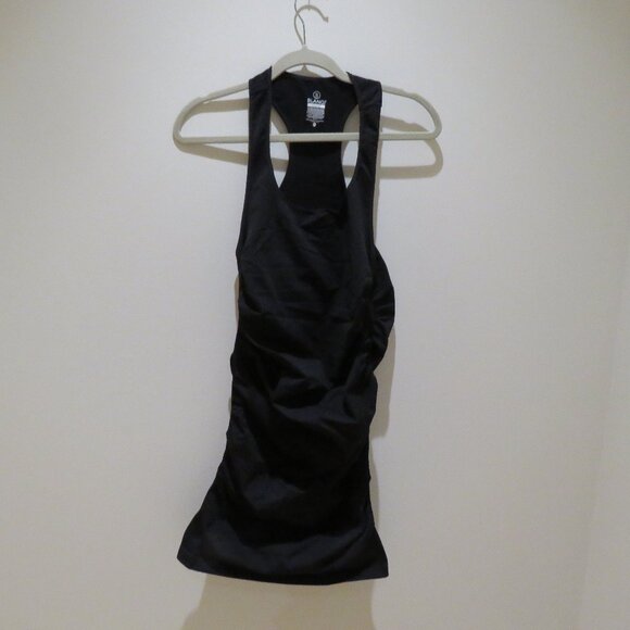 BLANQI Everyday Maternity Sleeveless Dress in Black Stretch Minimalist Corporate - Picture 3 of 15